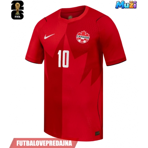Lacne Muži Futbalové dres Kanada Jonathan David #10 MS 2026 Krátky Rukáv - Domáci